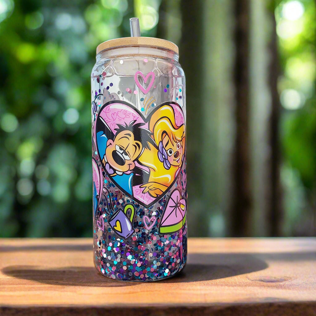 Goofy love Snow Globe Tumblers 15oz