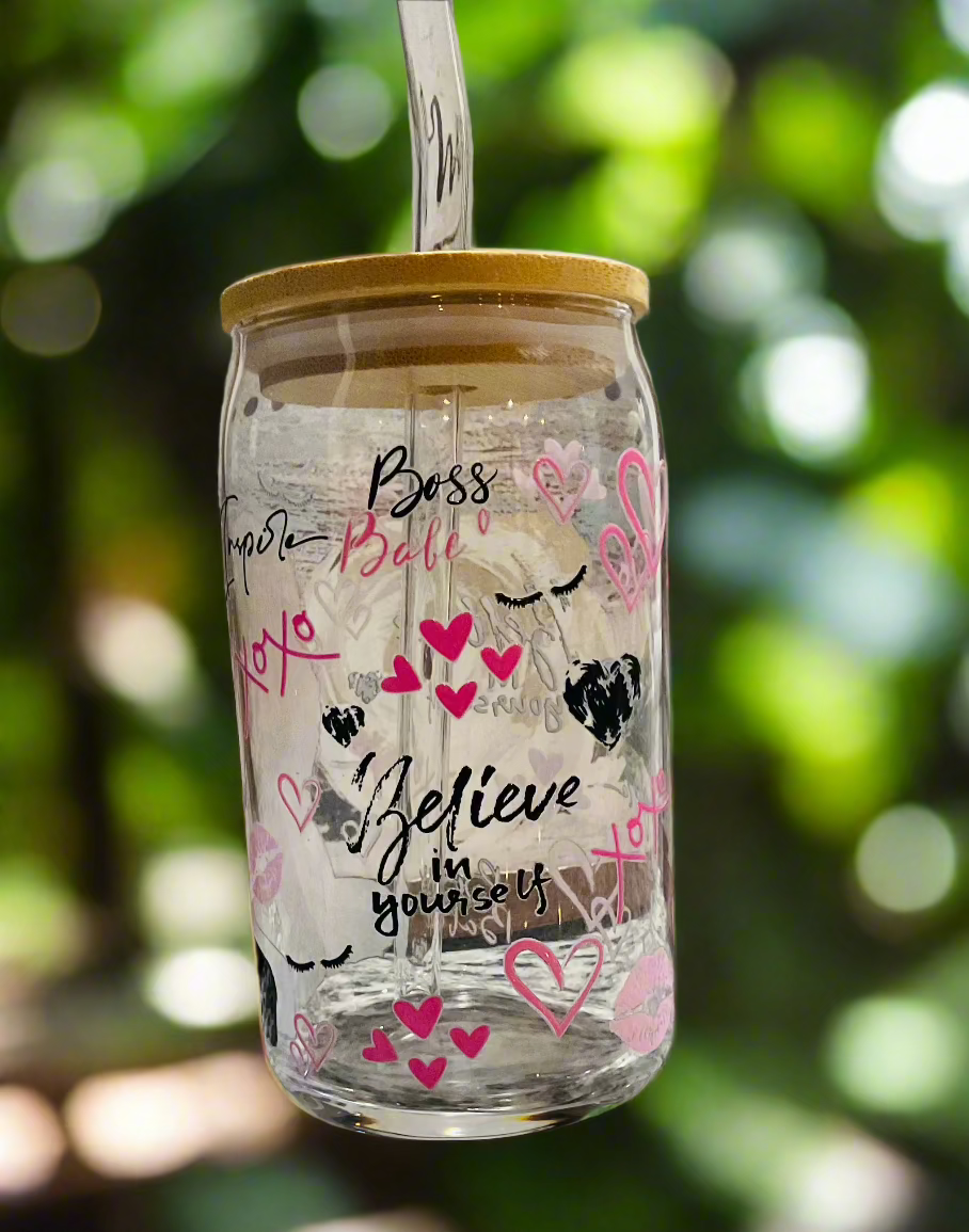 Boss Bebe glass tumbler