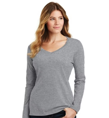 Blank V-NECK Long sleeve only t-shirt (PRE-ORDER)