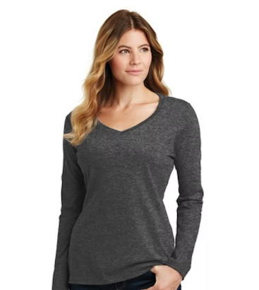 Blank V-NECK Long sleeve only t-shirt (PRE-ORDER)