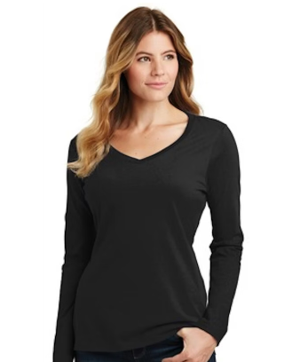 Blank V-NECK Long sleeve only t-shirt (PRE-ORDER)