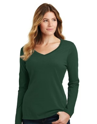 Blank V-NECK Long sleeve only t-shirt (PRE-ORDER)