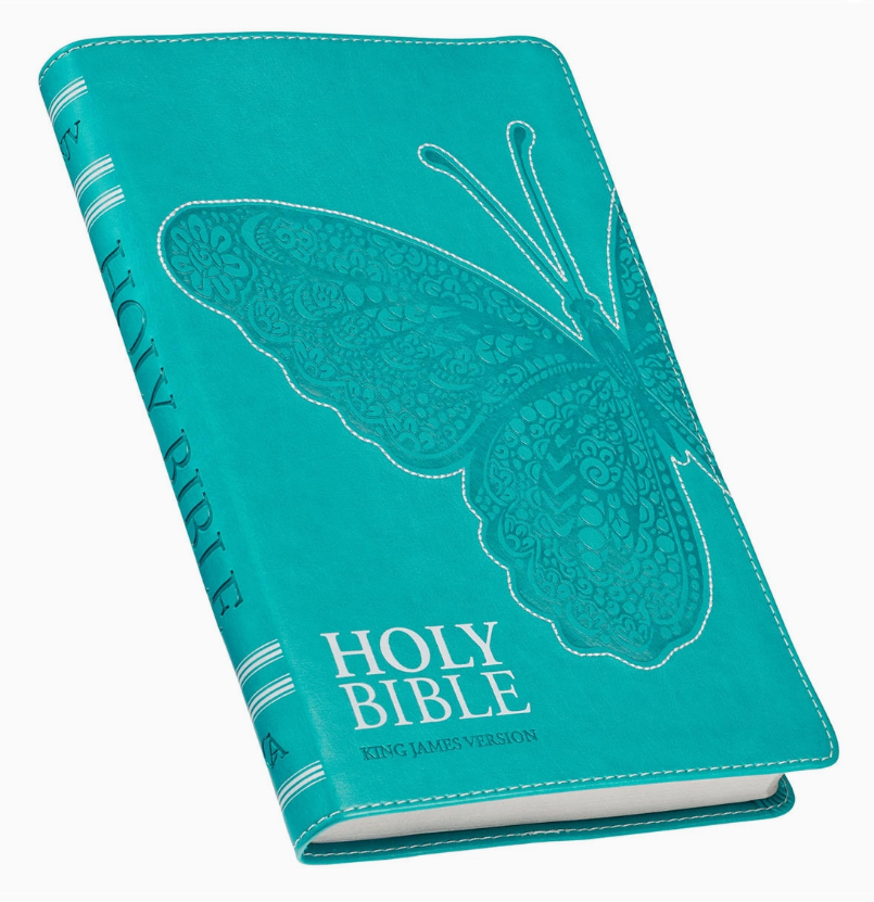 Kjv Bible Gift Edition Faux Leather, Teal