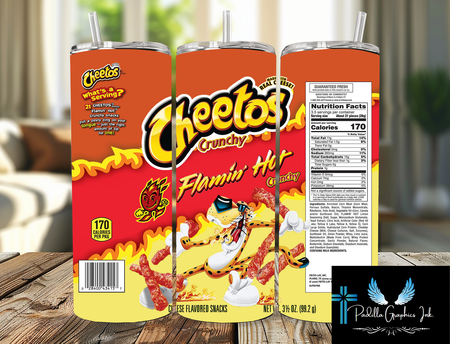 Hot Cheetos tumbler 20oz