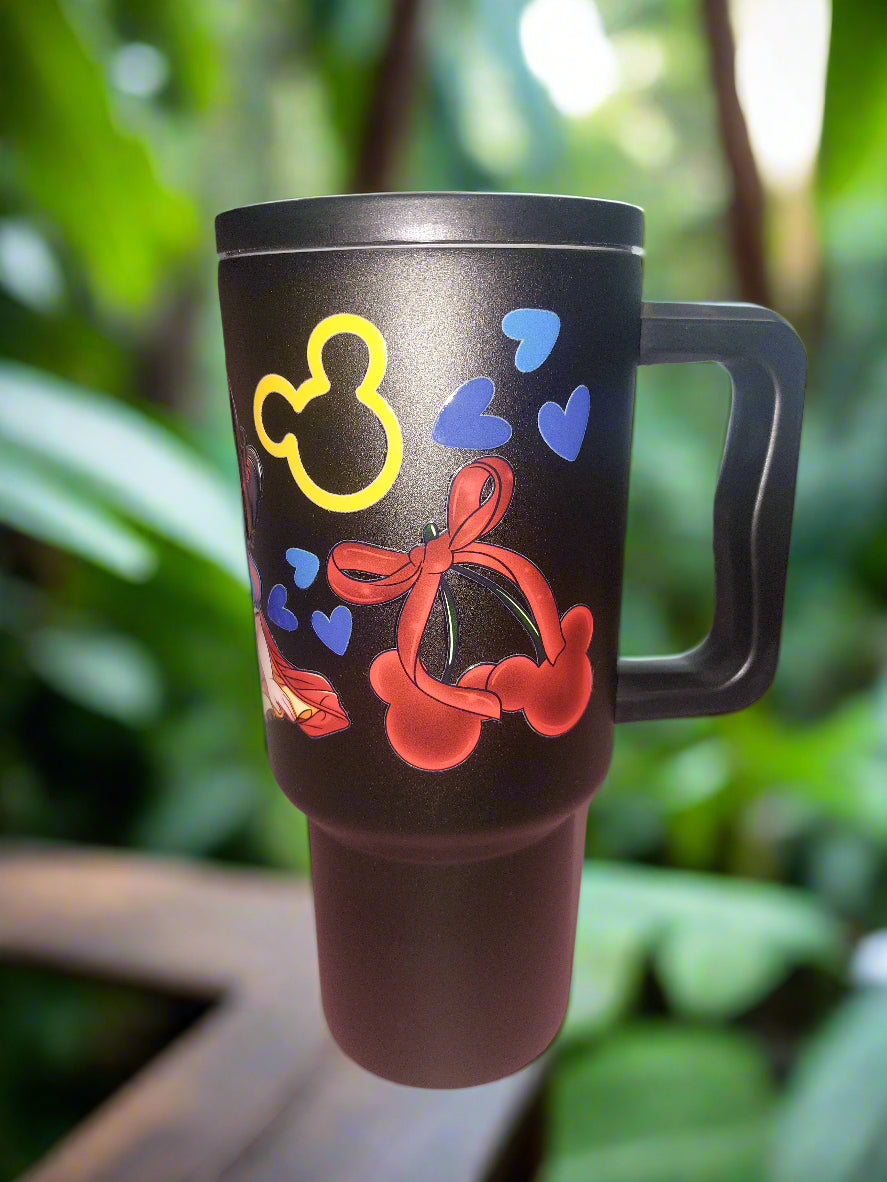 Snow doll 30oz Tumbler/ WITH HANDLE