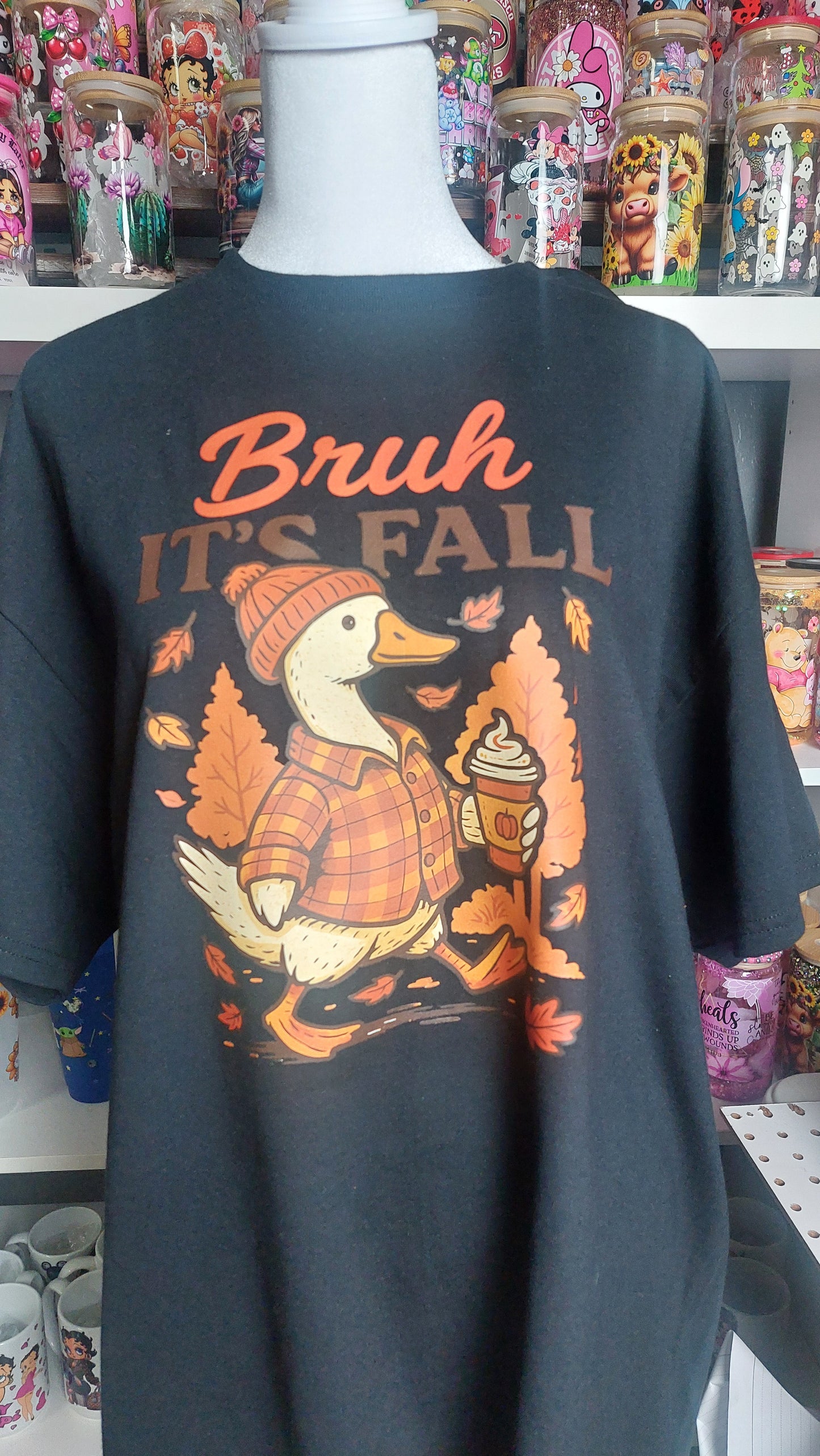 Bruh its Fall NECK T-SHIRT