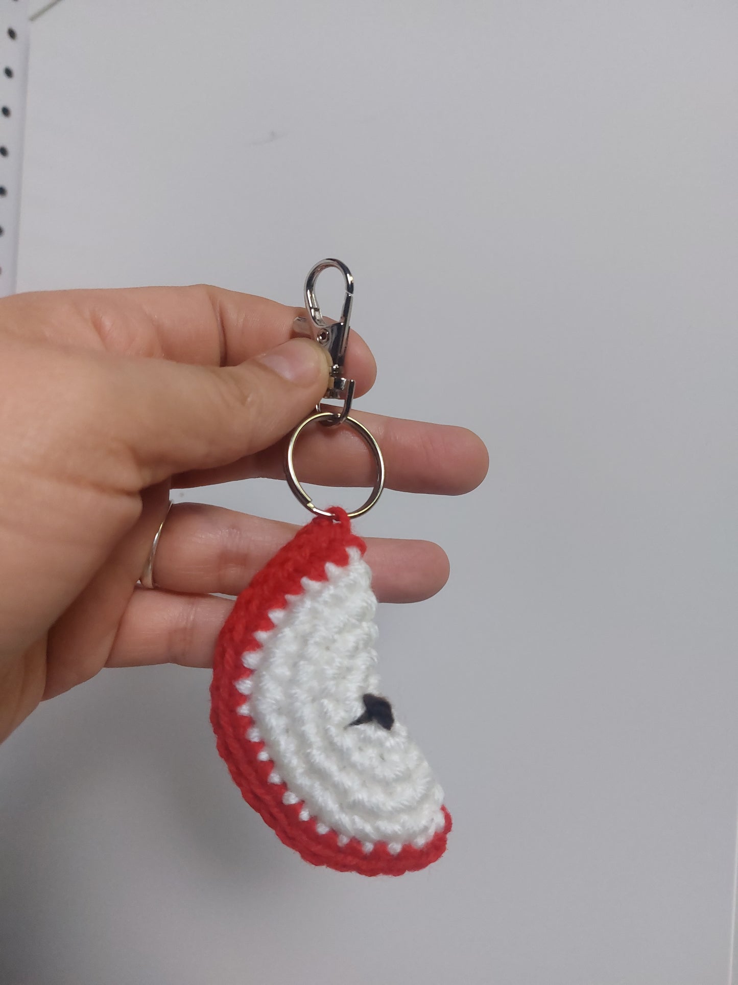 CROCHET Apple handmade keychain