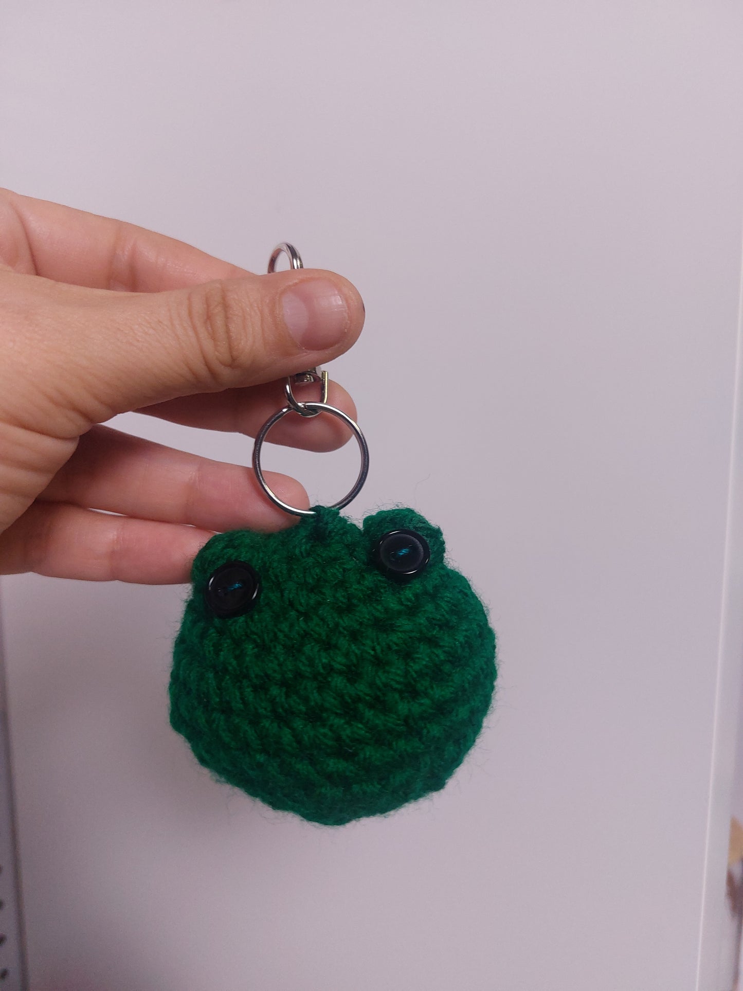 CROCHET Froggy handmade keychain