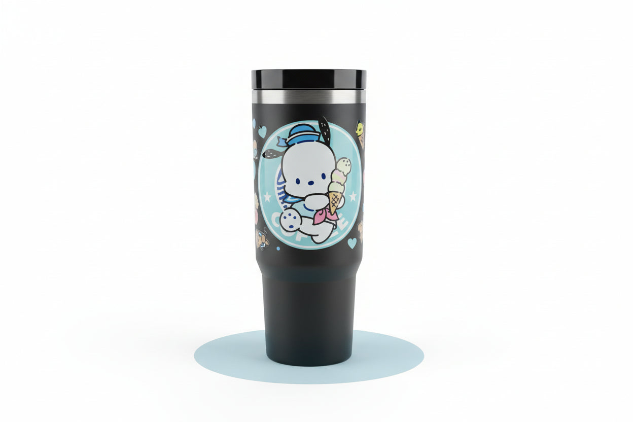 Doggy 30oz Tumbler/ WITH HANDLE