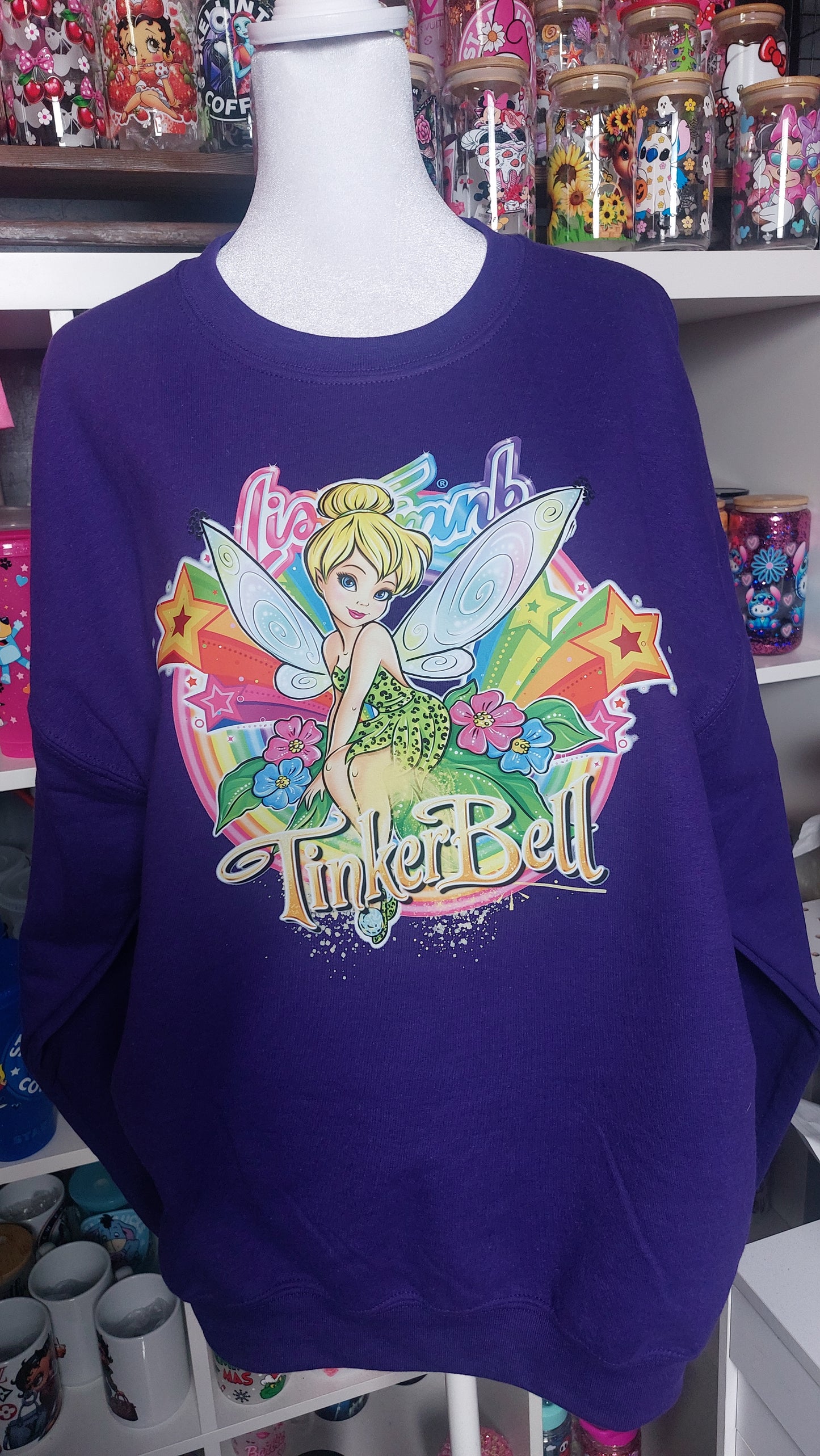 Tinkerr bell crew neck sweater