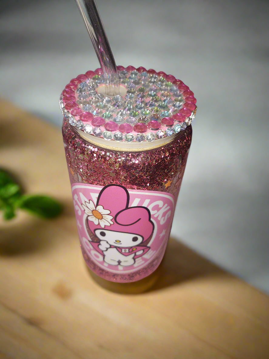 Bunny MELLO Snow globe tumbler 12 oz
