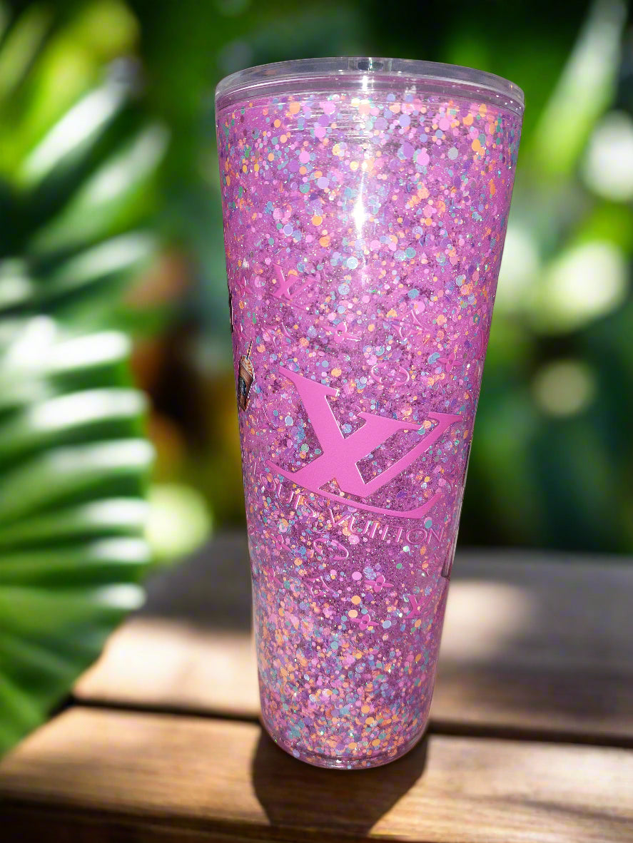 Betty LV Snow globe acrylic tumbler 24oz