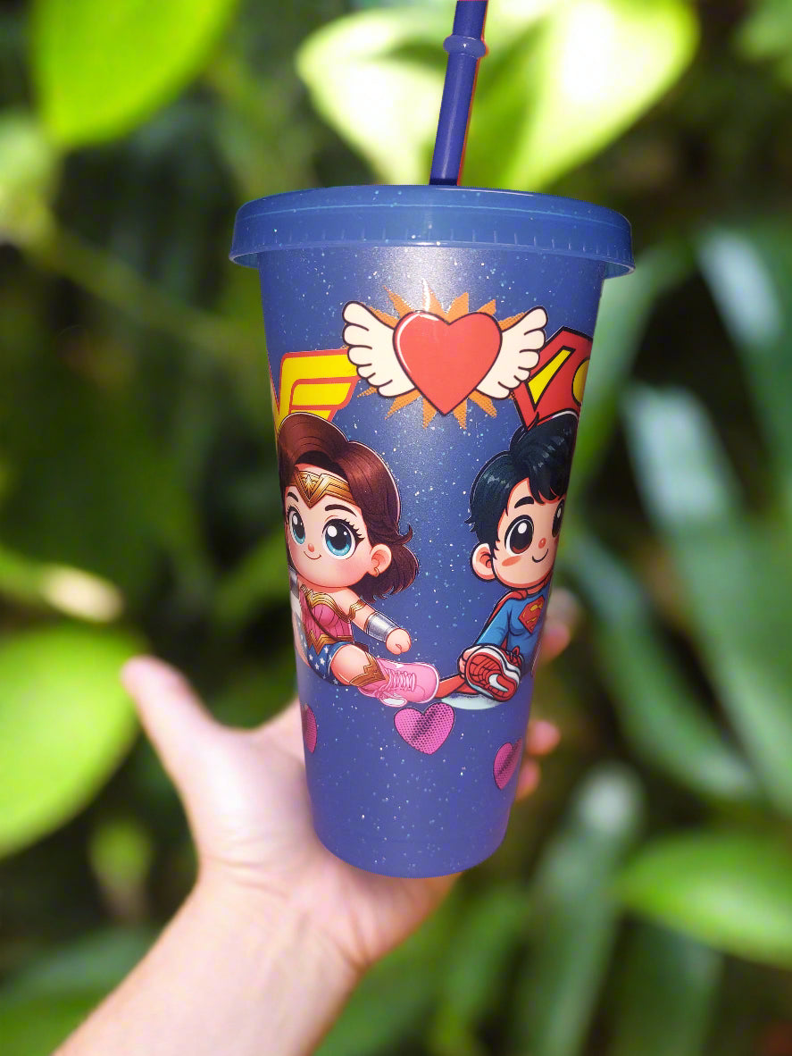 Plastic Starbucks cup with straw friends hero