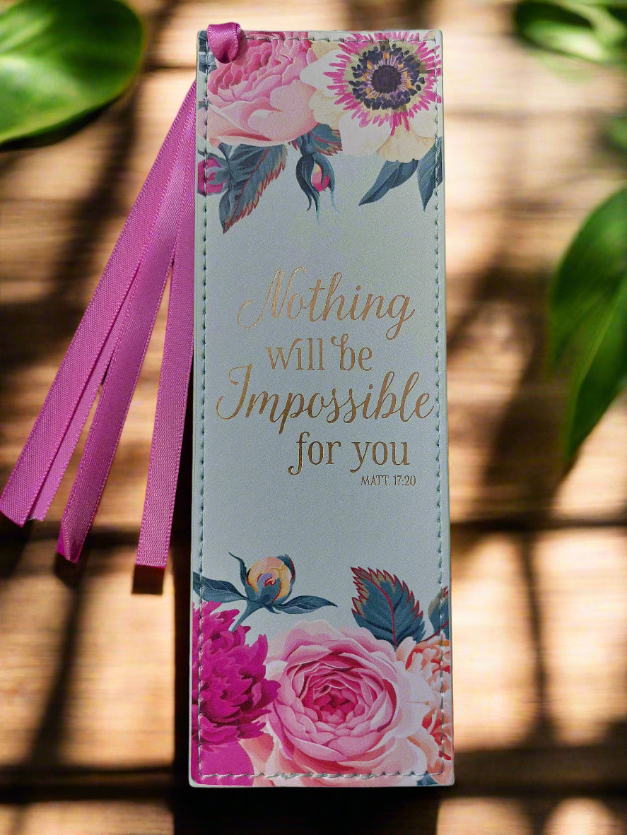 Nothing Will Be Impossible - Mint Green Bookmark