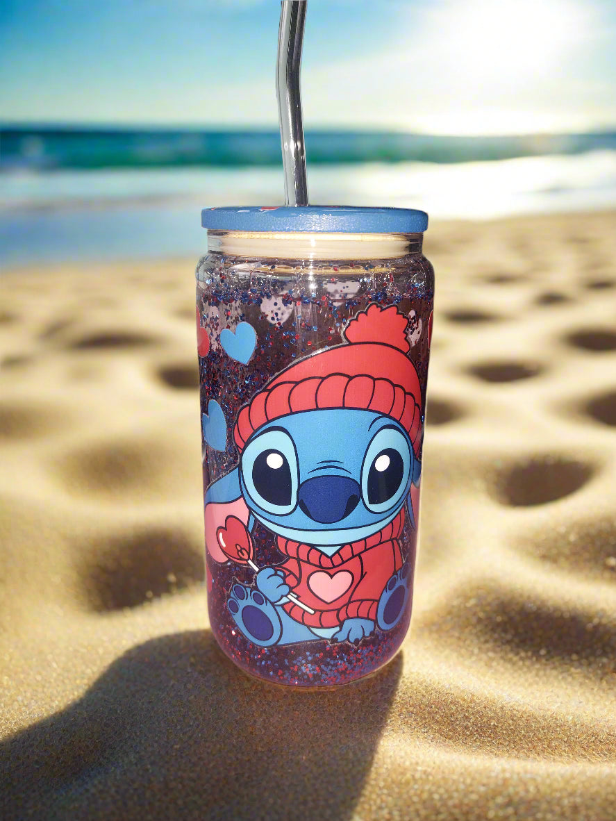 ALIENN LOVE snow globe Tumbler 12oz
