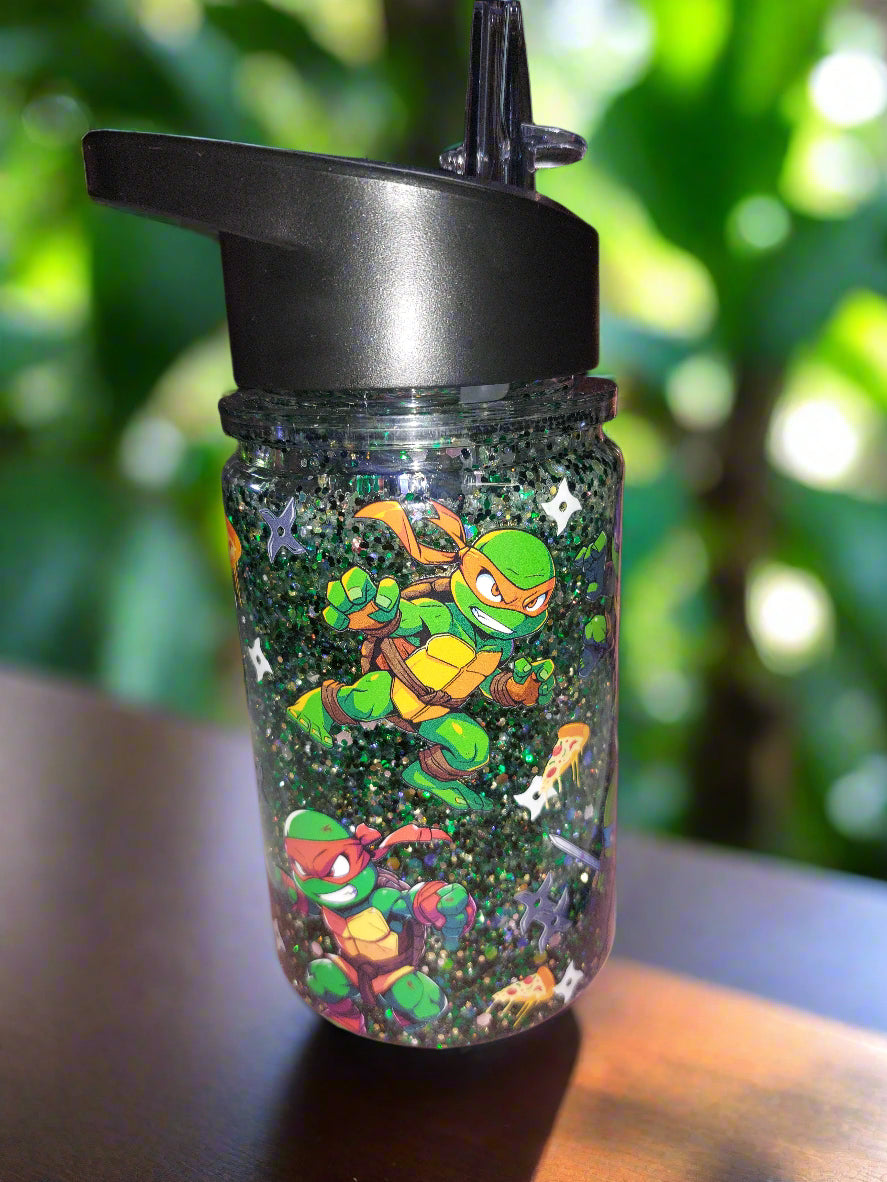 Turtle & friends Plastic Kids Snow globe Tumbler 10oz