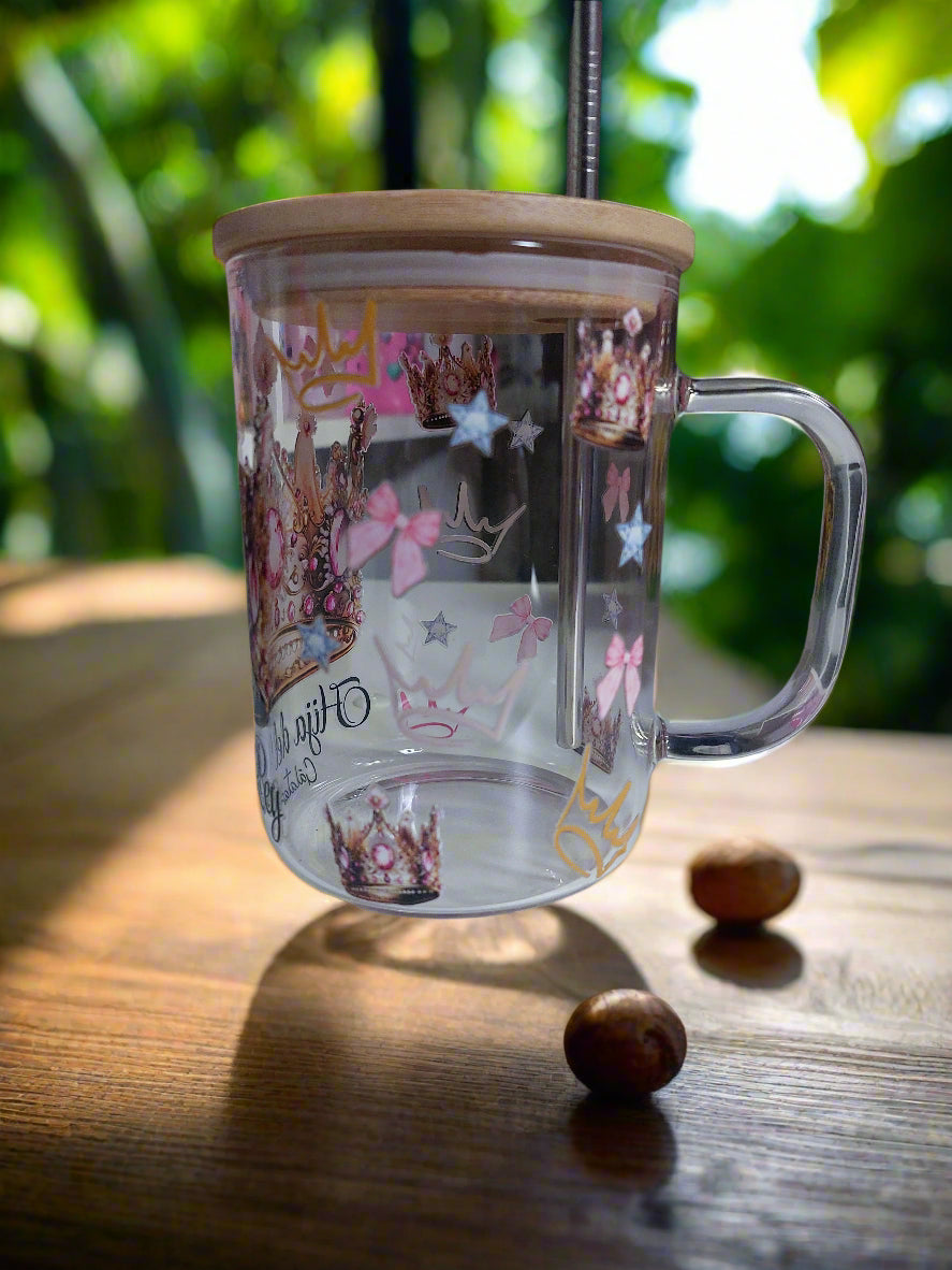 Hija del REY mug 17oz with lid & straw