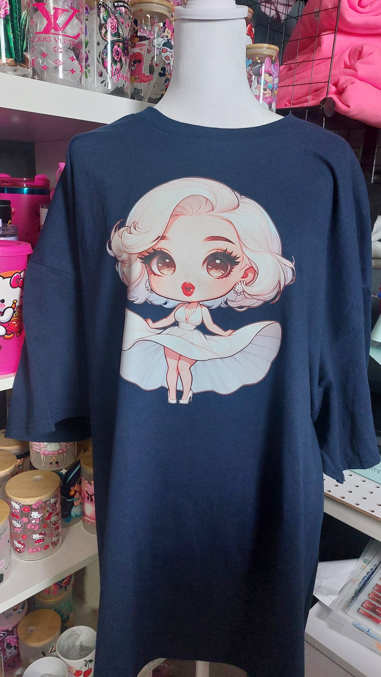 DOLL GIRL CREW NECK T-SHIRT