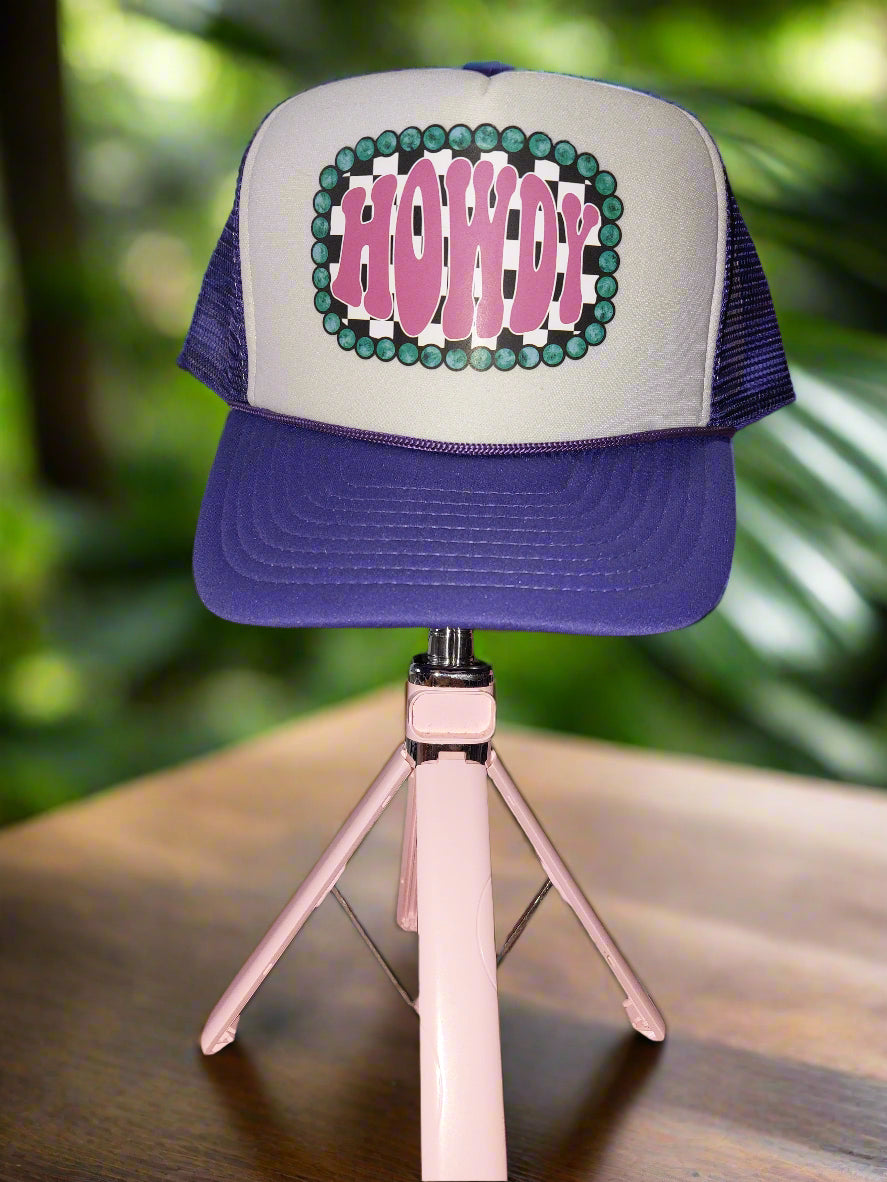 HOWDY ADJUSTIBLE CUSTUM TRUCKER HAT