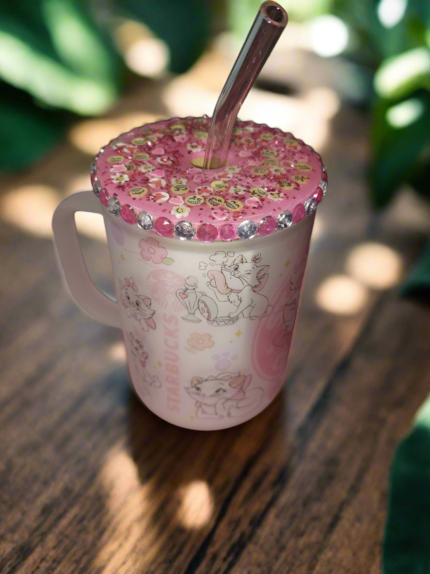 CAT mug 15oz WITH BLING Sublimation