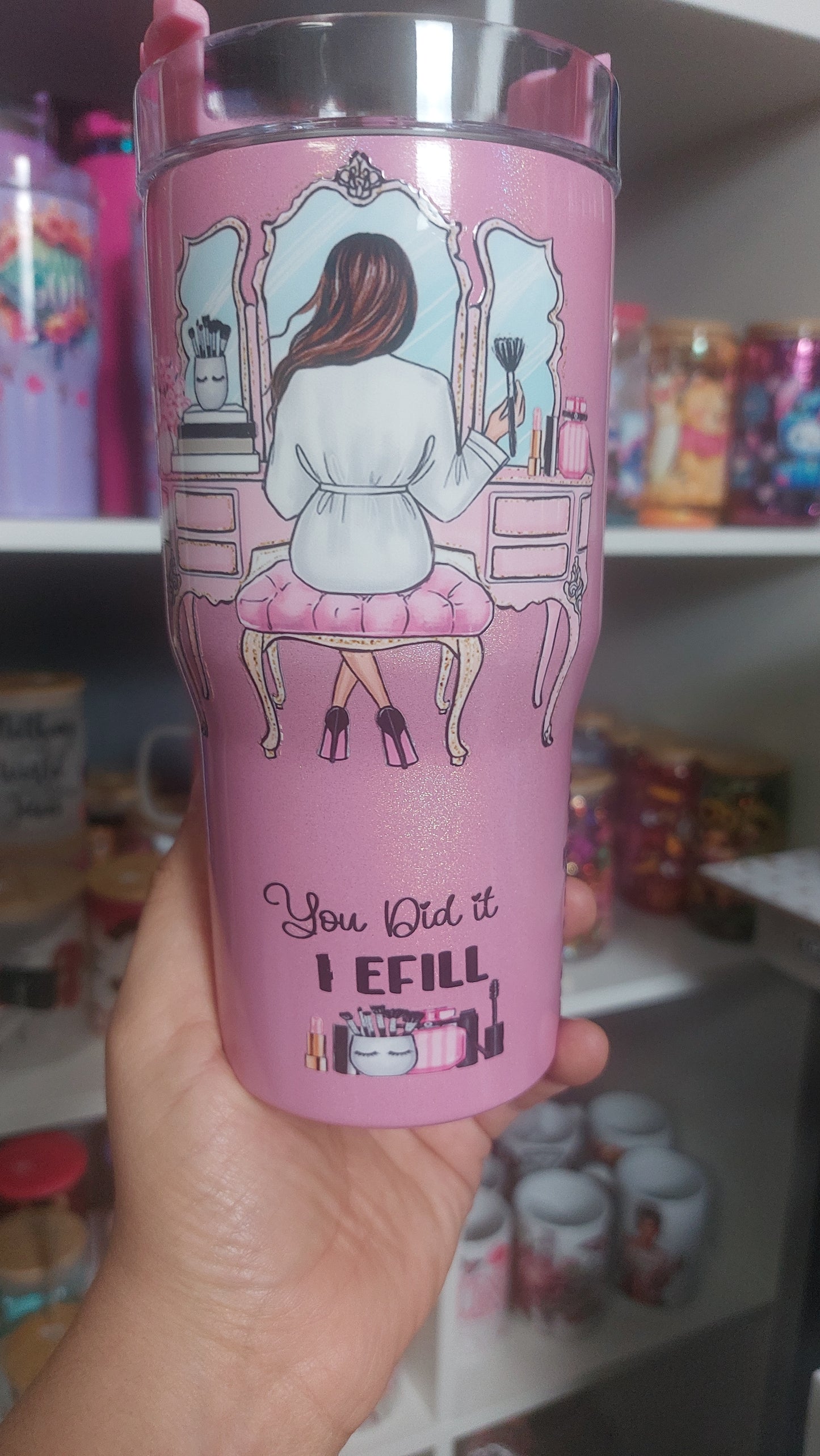 stainless steel 20 ounce Tumbler with handle