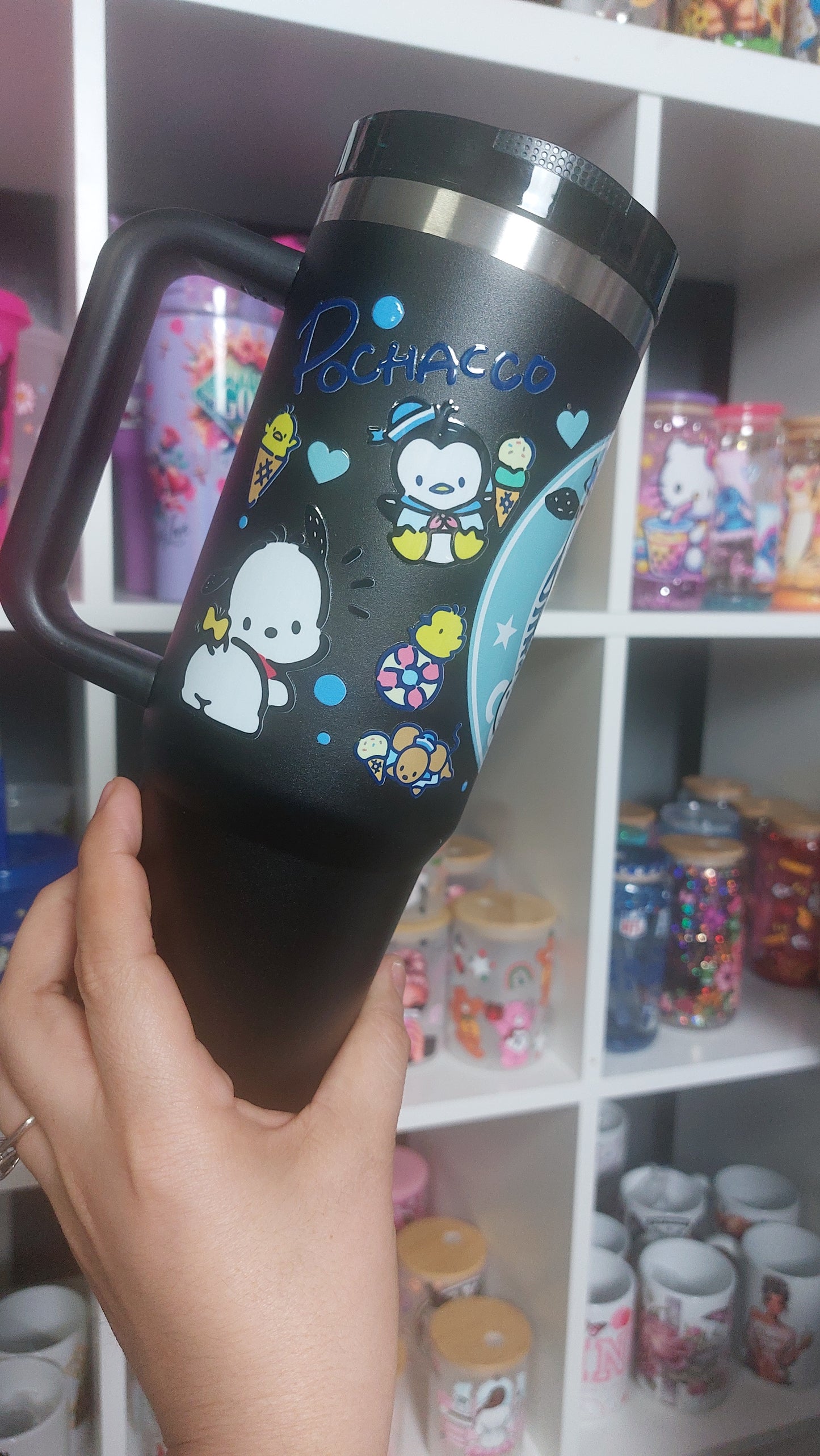 Doggy 30oz Tumbler/ WITH HANDLE