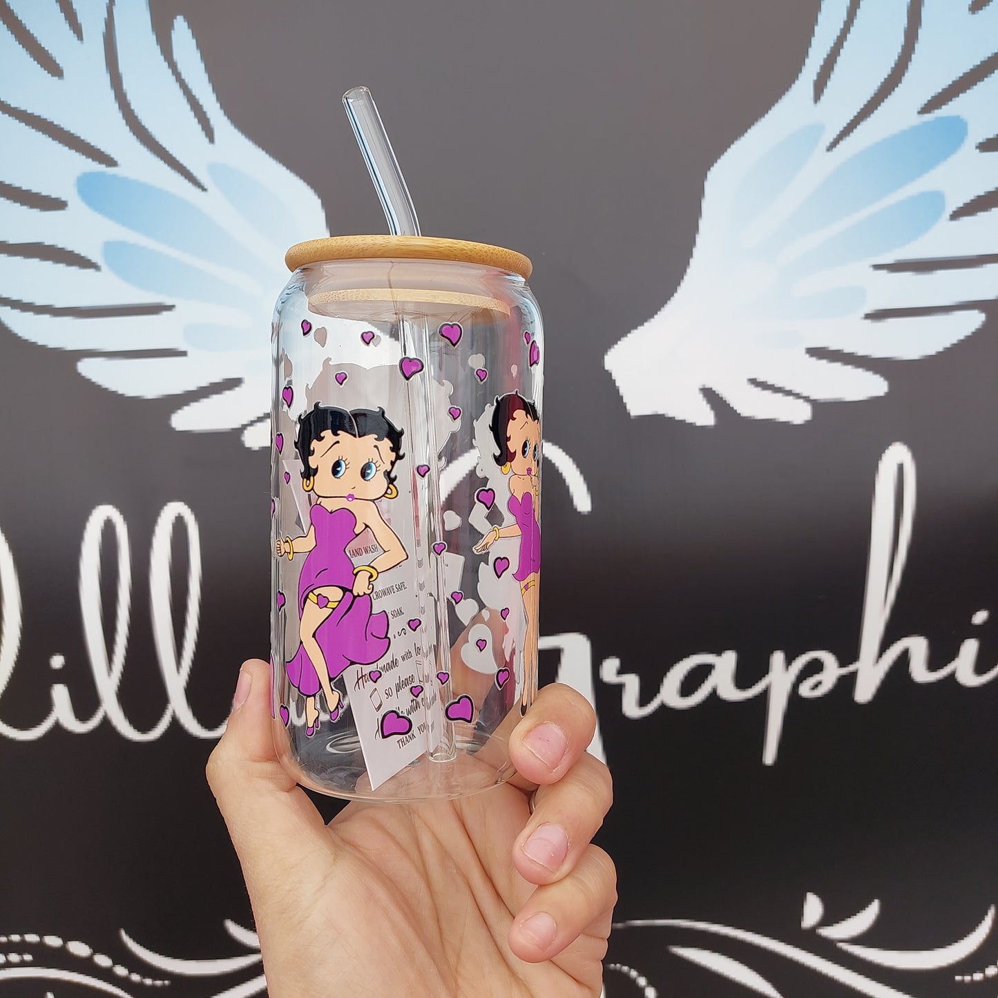 Betty boop 12 oz tumbler