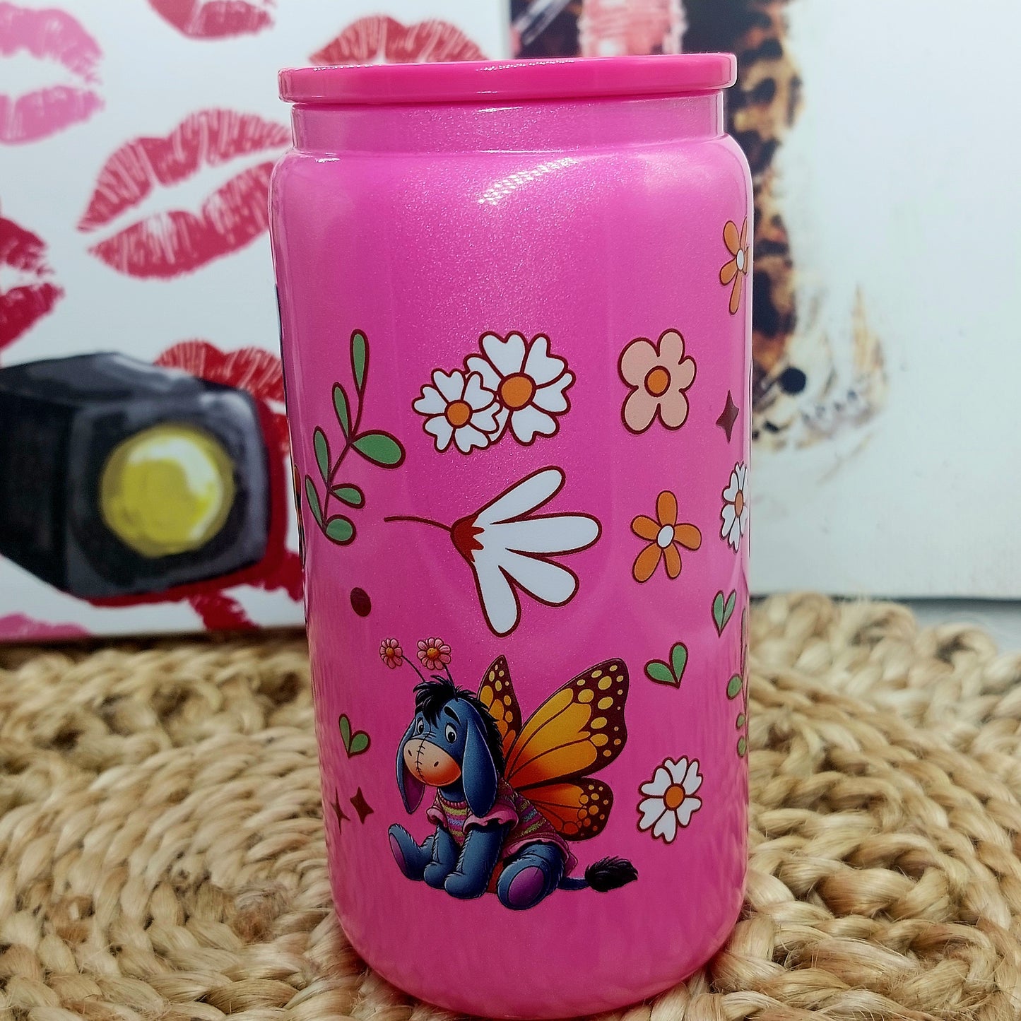 Pooh & Friend's 12oz Glass Tumbler