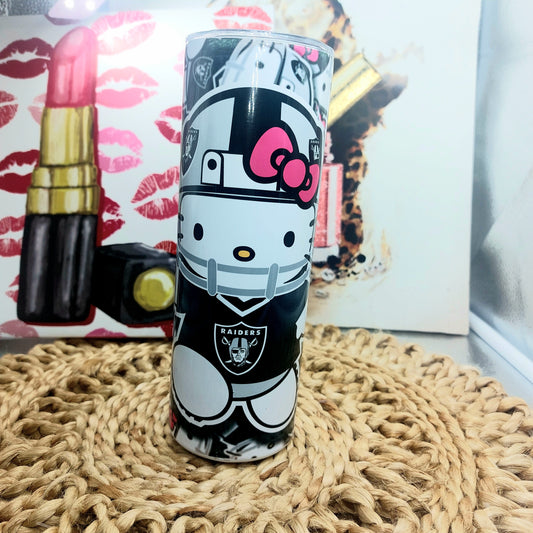 kitty football Tall Tumbler