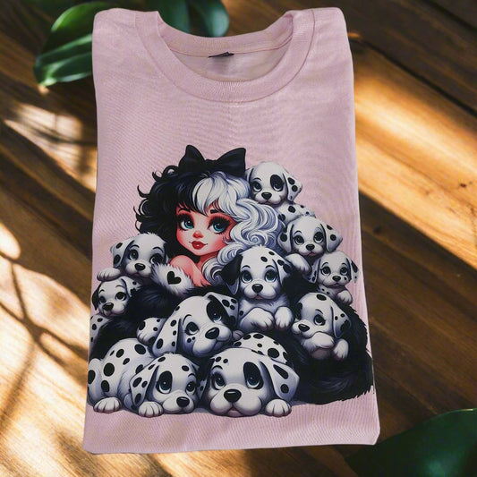 Lady doggy T-shirt crew-neck ready to go