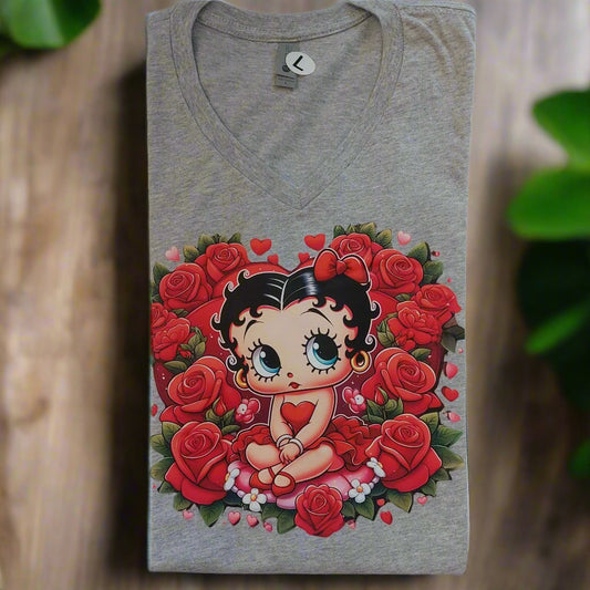 Betty Boop T-shirt V-neck ready to go