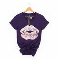 LEOPARD LIPS  V-neck T-shirt #3969