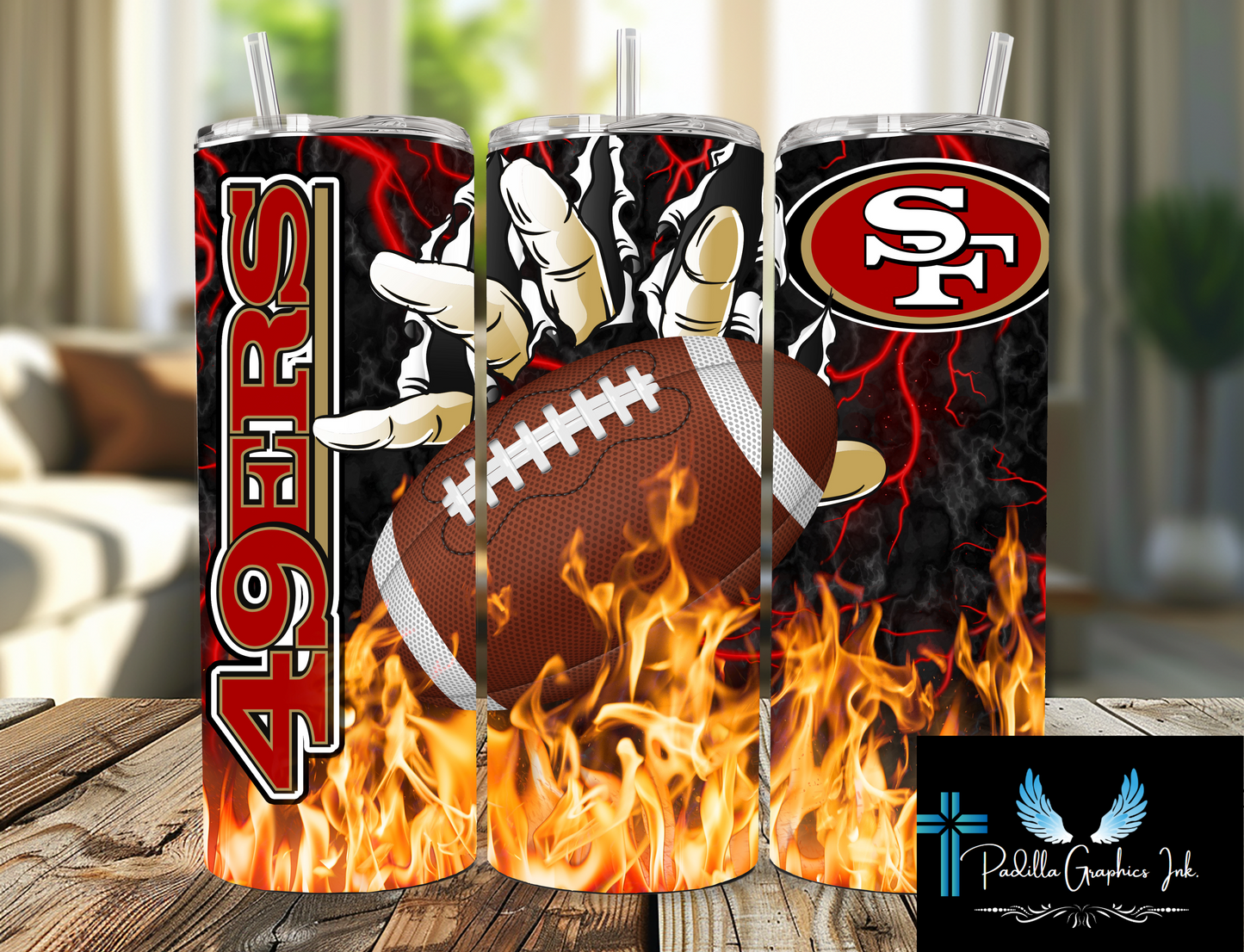 Football 20oz tumbler