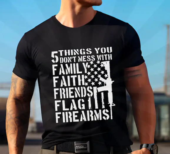 5 things you don't mess with t-shirt design