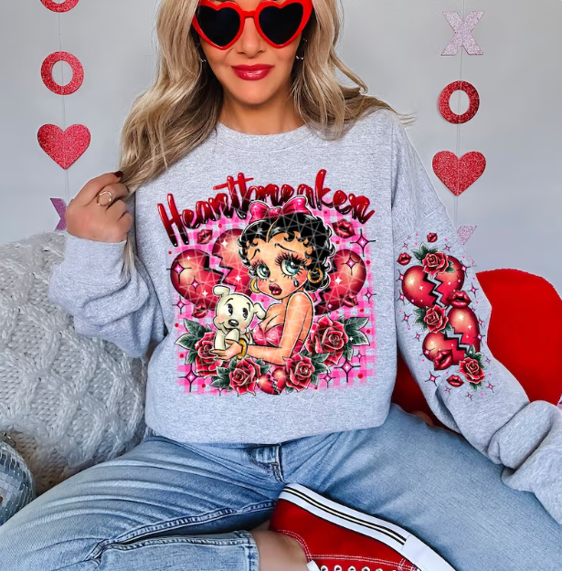 Heartbreaker DTF Transfer | Valentine's Day SWEATER