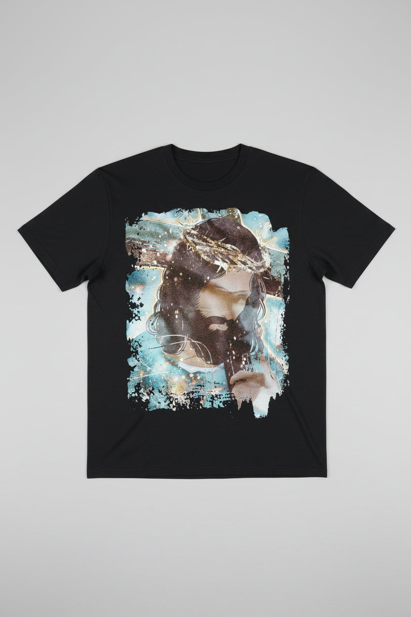 JESUS CREW NECK T-SHIRT#3953