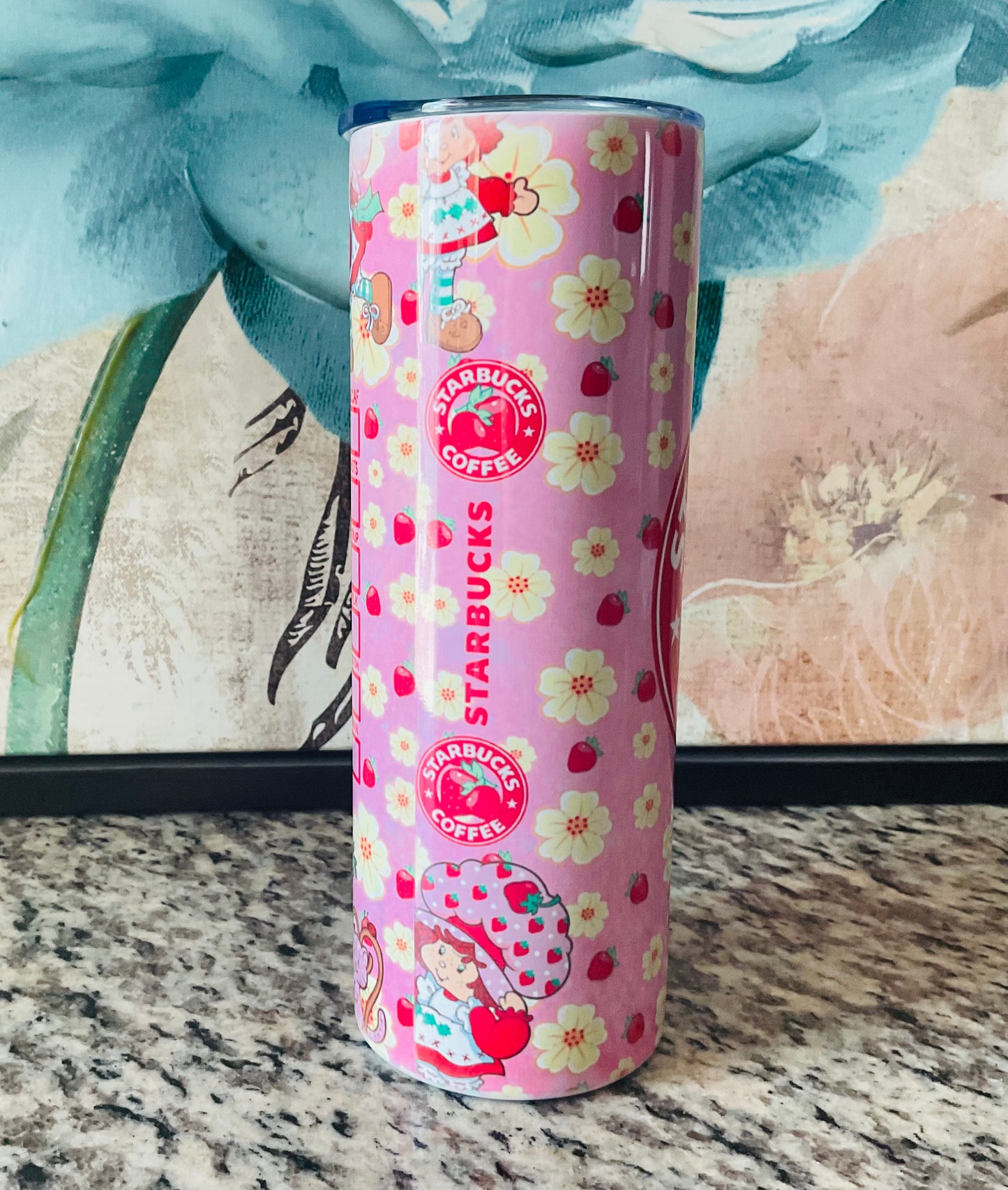 Strawberry girl 20z tumbler