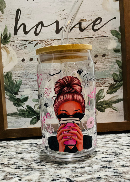 Boss Bebe glass tumbler