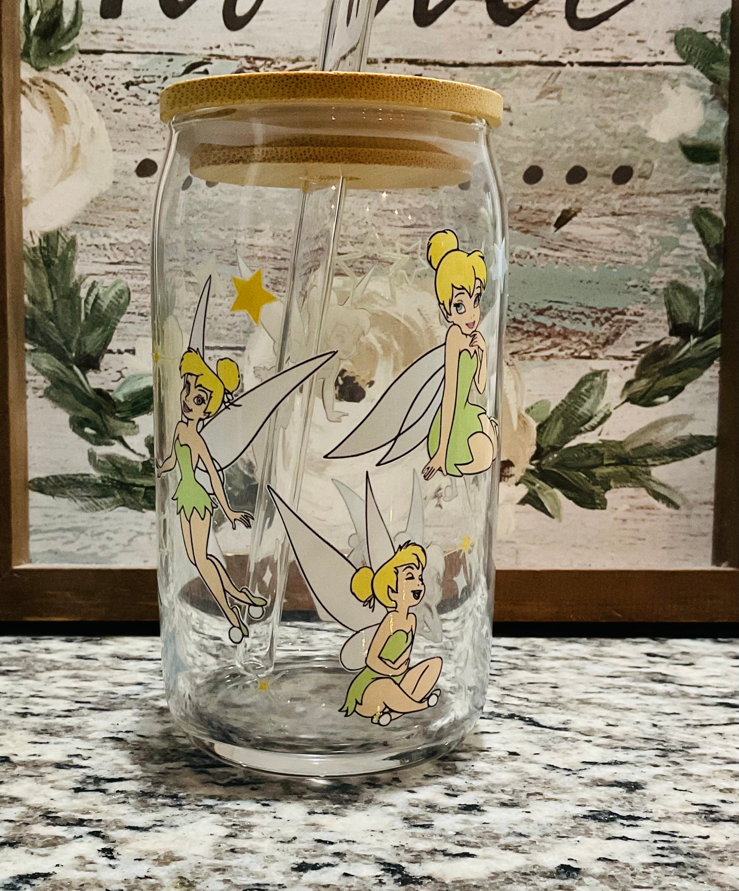 Fairy glass tumbler