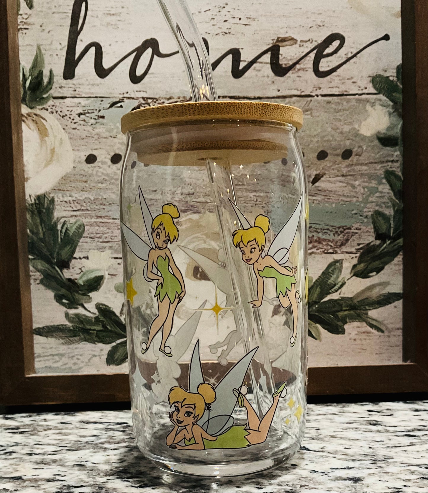 Fairy glass tumbler