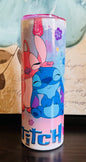 Pink & Blue Monster 20oz Tumbler