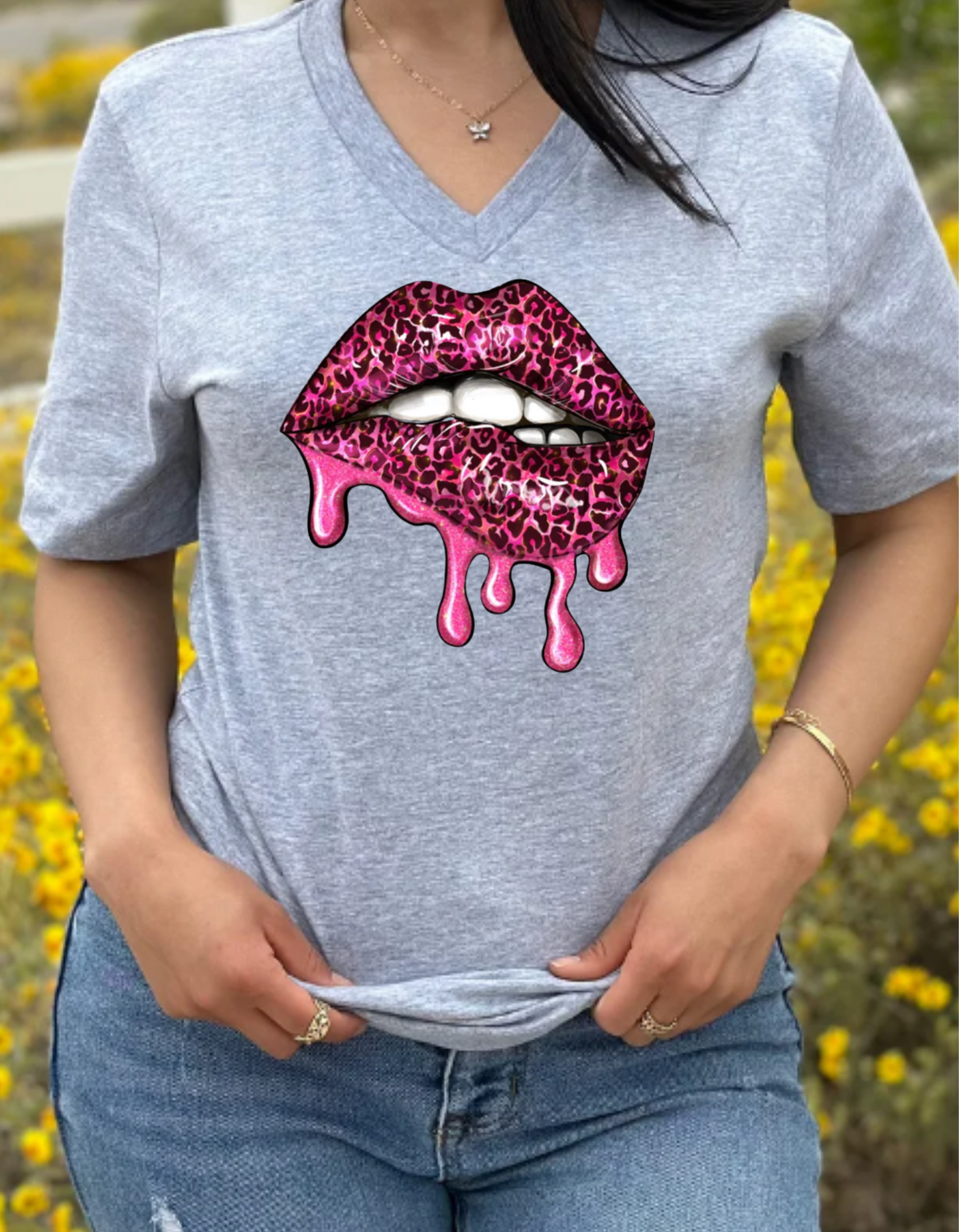 HOT PINK LEOPARD LIPS