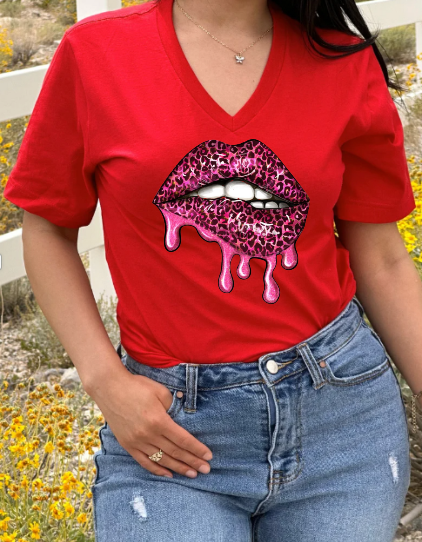 HOT PINK LEOPARD LIPS