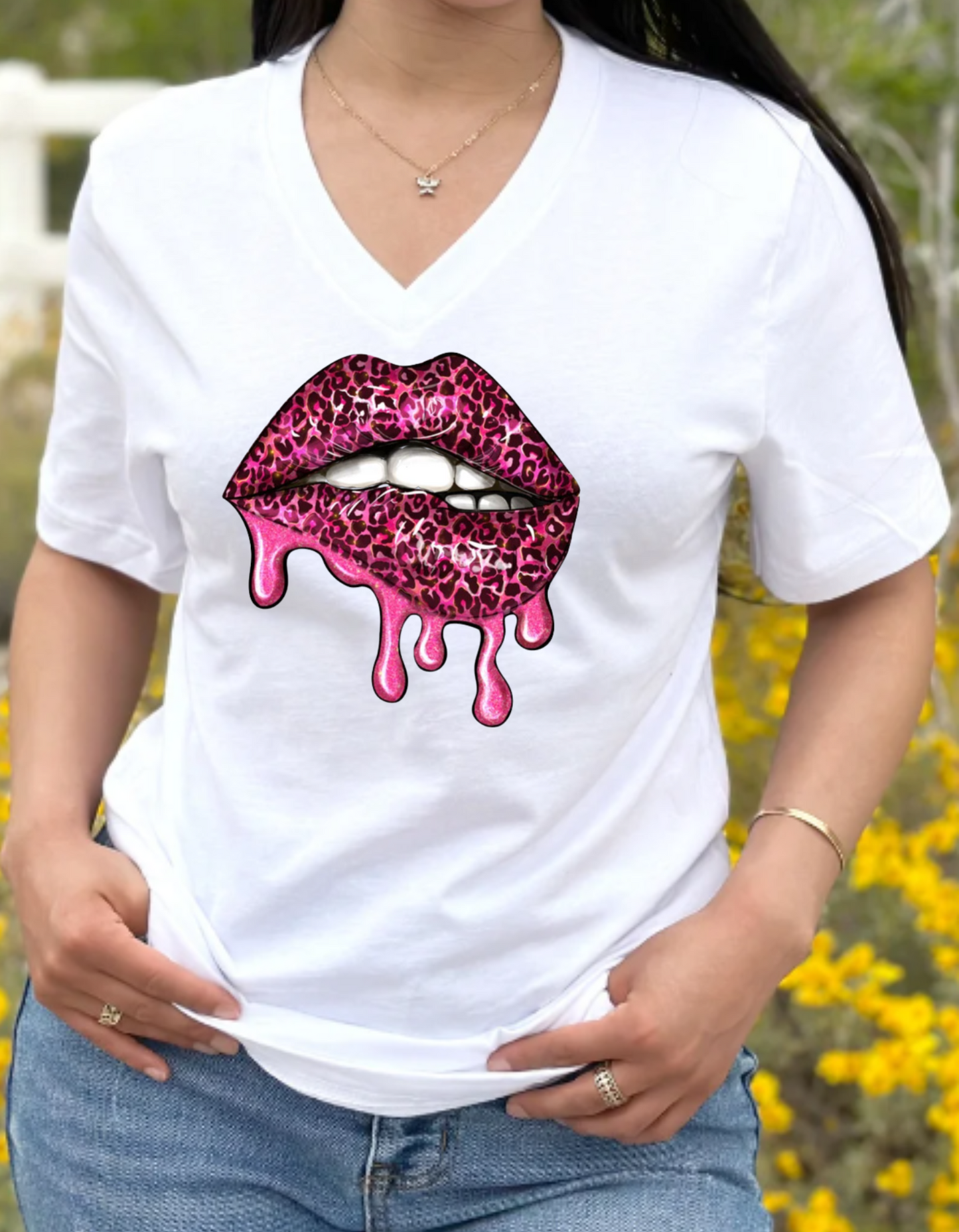 HOT PINK LEOPARD LIPS