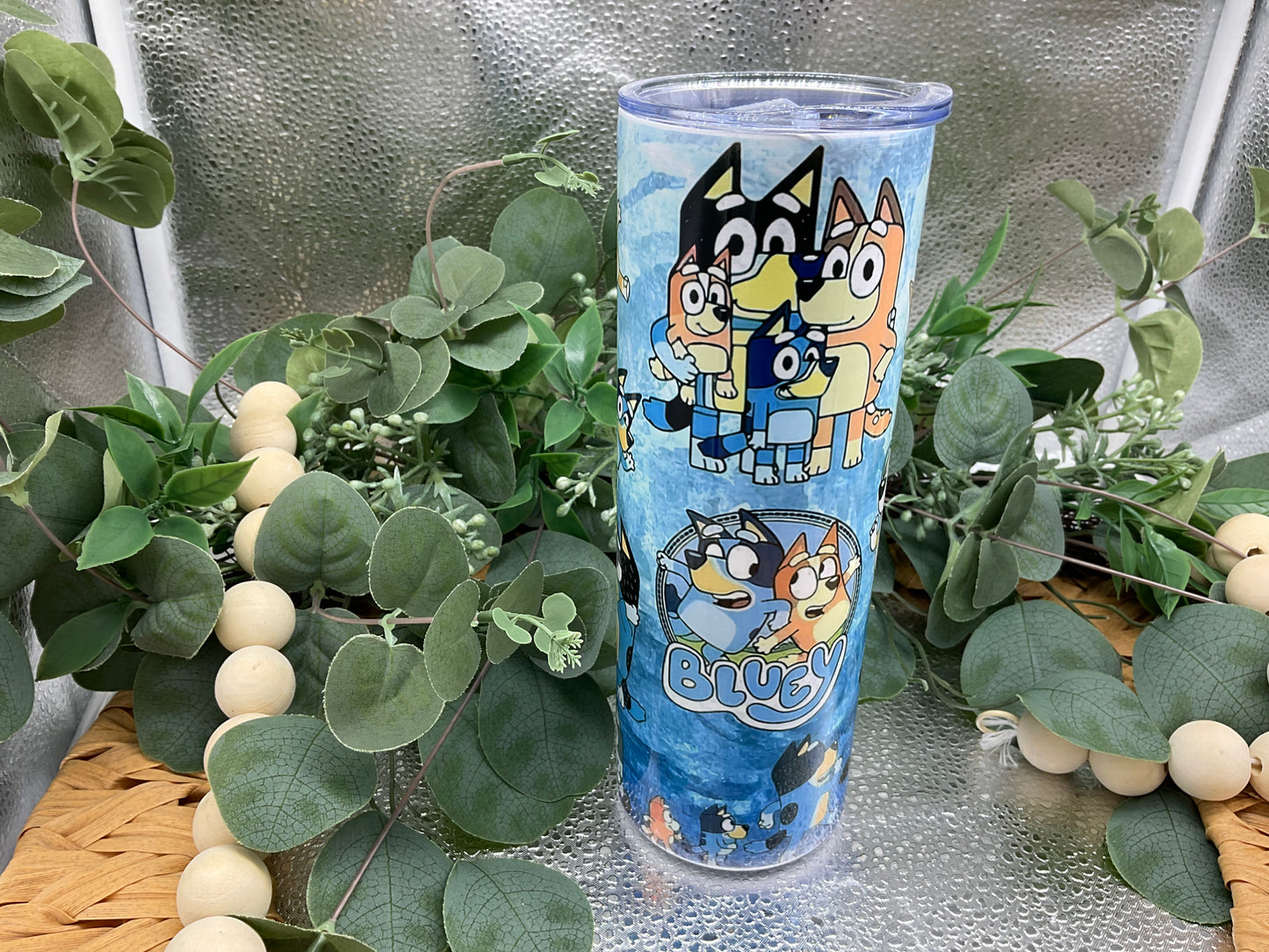 Blue Puppy tumbler