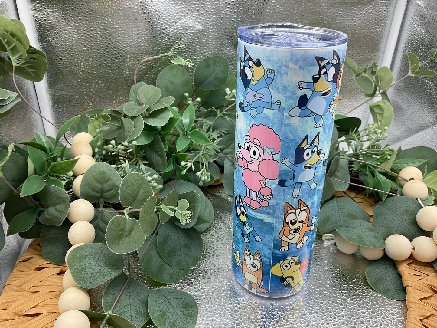 Blue Puppy tumbler