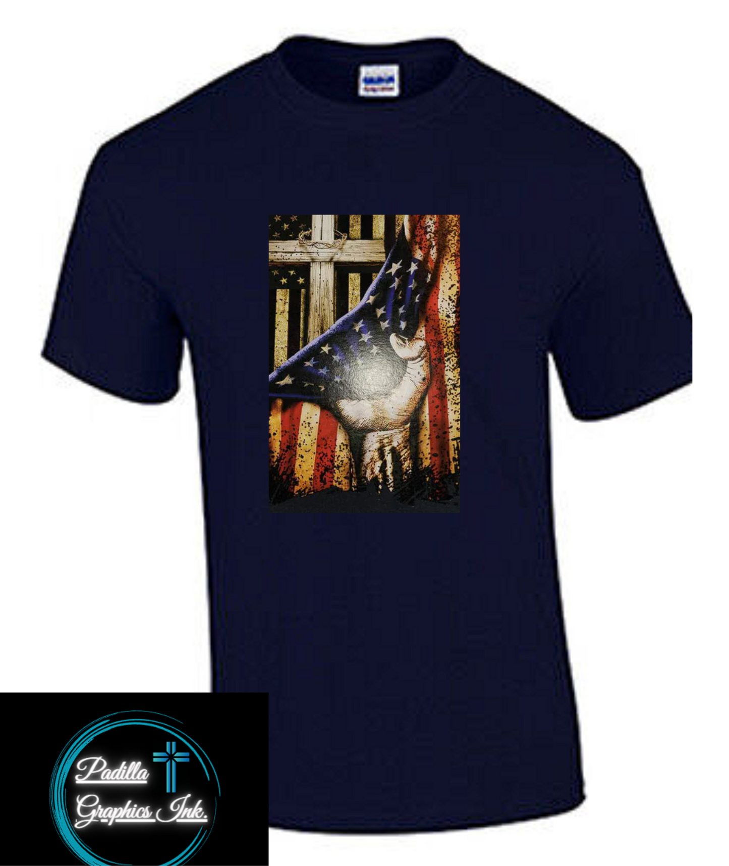 In God We Trust/God Bless America Flag T-Shirt