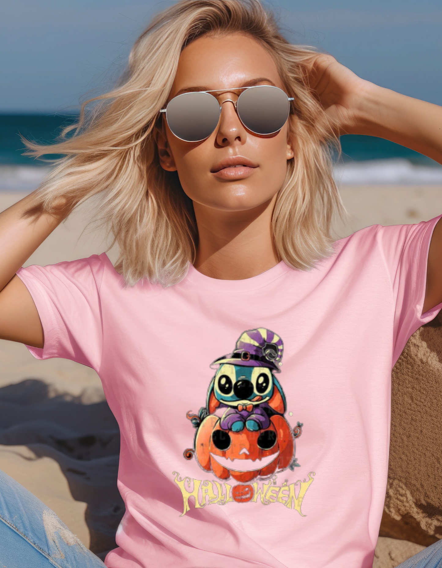 STITCH PUMKIN T-SHIRT