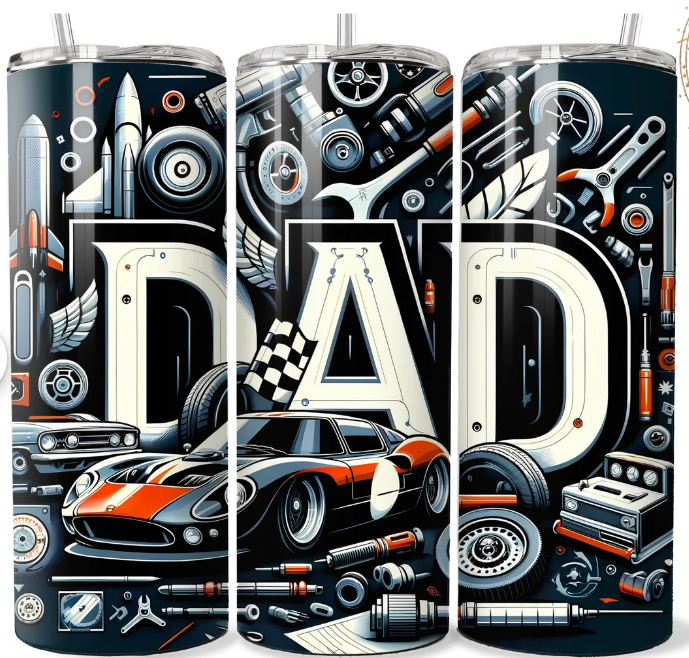 Dad Father's Day 20oz tumbler Skinny Tumbler