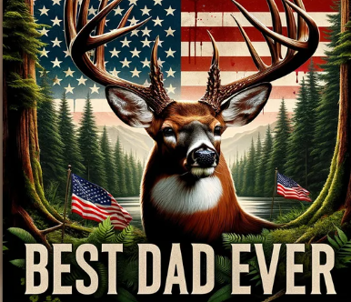 Best Dad Ever Hunting Dad, American Flag 20oz skinny tumbler